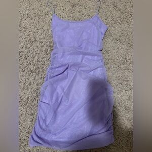 windsor glittery light purple mini dress
